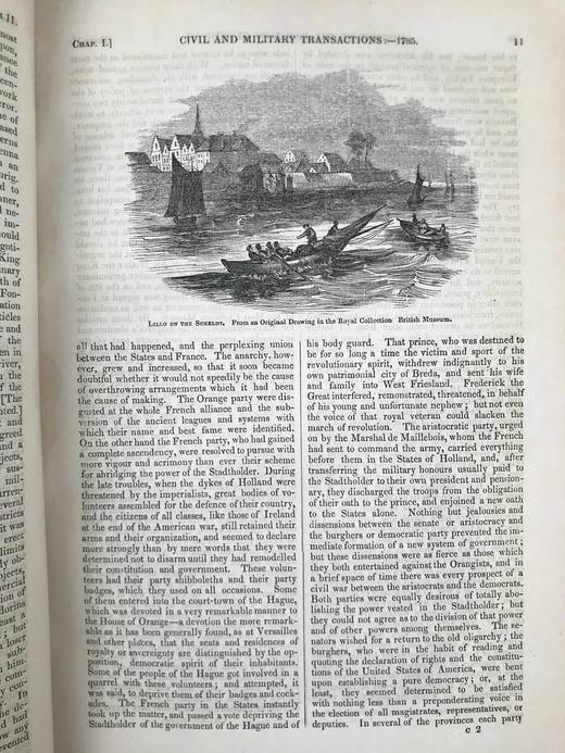 含藏书票！约19世纪后期 英国图史（卷2） 数百幅木版画插图 真皮精装16开 商品图5