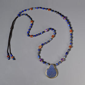 西亚高古青金石护身符项链