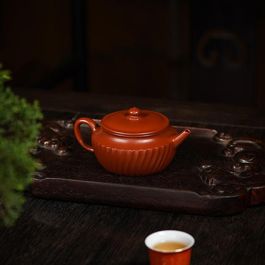 龙德堂陶艺 汤宣武制《流霞》原矿大红袍 210cc 库存请咨询客服 商品图2