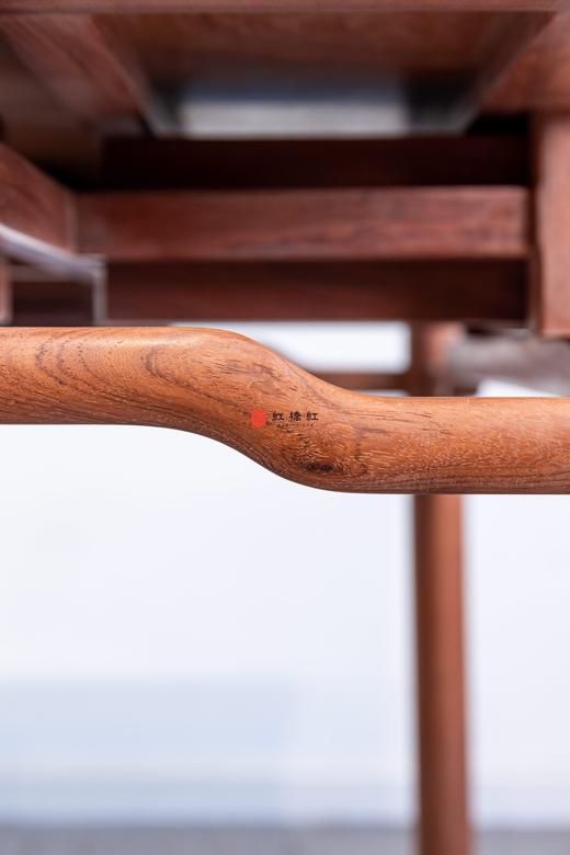 红桥红  家具严选  缅甸花梨（大果紫檀）【 81圆包圆四抽休闲桌】 商品图4