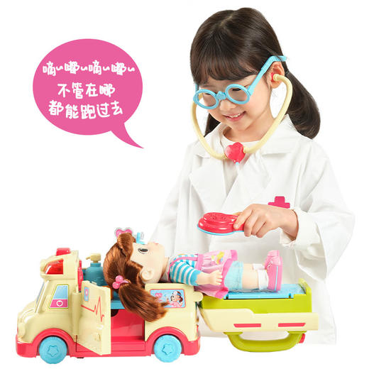韩国Dalimi太伶美 儿童救护车过家家玩具女孩公主做游戏医生礼盒送礼  6岁+ 商品图1