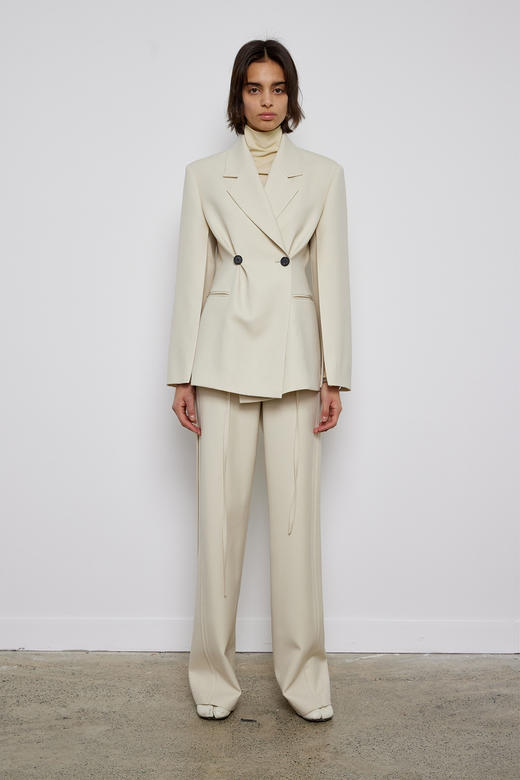 捏褶双扣西服 商品图0