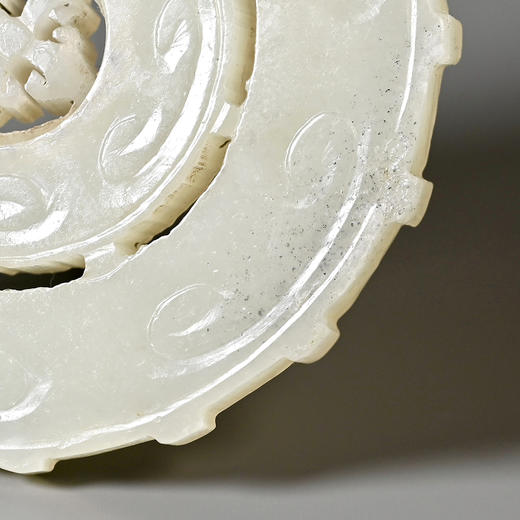 清代和田白玉“时来运转”转心佩 商品图5