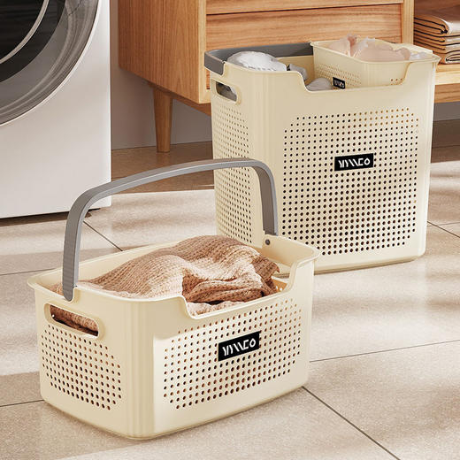 【初八发货】【很抗造！家庭必备脏衣篮】大号收纳筐家用透气脏衣筐塑料洗衣篮宿舍卫生间手提收纳篮 商品图1