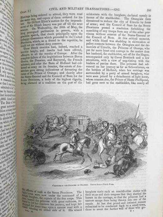 含藏书票！约19世纪后期 英国图史（卷2） 数百幅木版画插图 真皮精装16开 商品图8