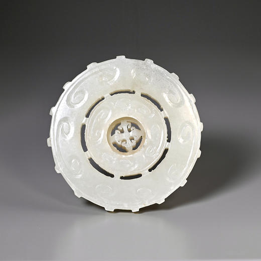 清代和田白玉“时来运转”转心佩 商品图0