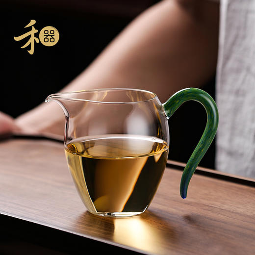 禾器 怡然公道杯 分茶器手工吹制耐热玻璃公杯彩把公杯茶海 商品图1