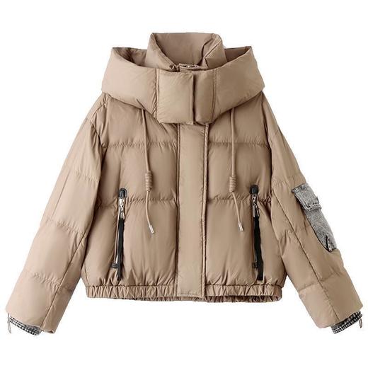 加厚短版羽绒衣女冬2023年新款小个子香风洋派时尚设计感连帽外套 商品图4