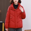 短款羽绒服女冬季2023新款中年妈妈红色羽绒衣保暖轻薄白鸭绒外套 商品缩略图1