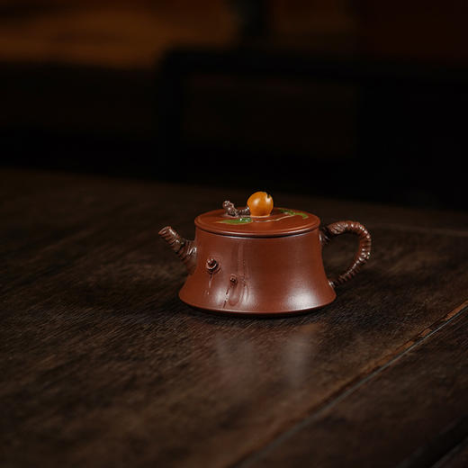 龙德堂陶艺 徐飞制 《雨露枇杷》原矿底槽清 200cc 库存请咨询客服 商品图0