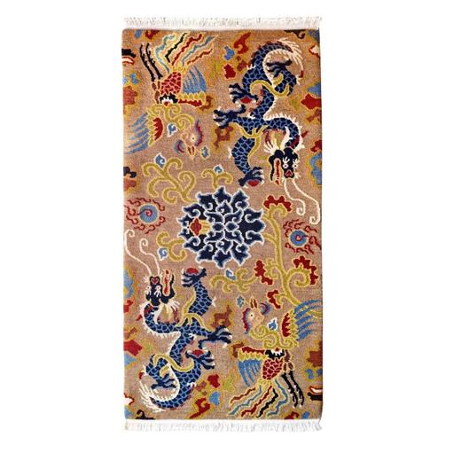 【龙腾虎跃】100%藏北羊毛手工藏毯 醍醐X喀瓦坚：激荡与超然-西藏龙毯新春特展 商品图0