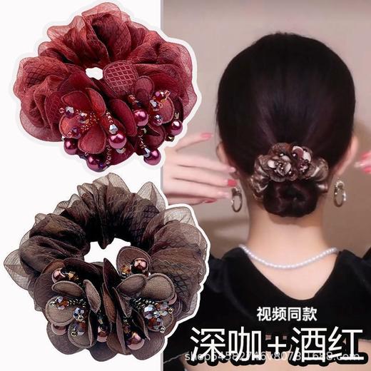 福利款~雀说 2组中年妈妈头绳头花丸子头气质发圈2303 商品图2