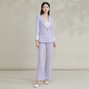 IWY/ 紫色新中式套装时尚播音主持人西装缎领国风年会职业装高级FYCP035 商品缩略图1