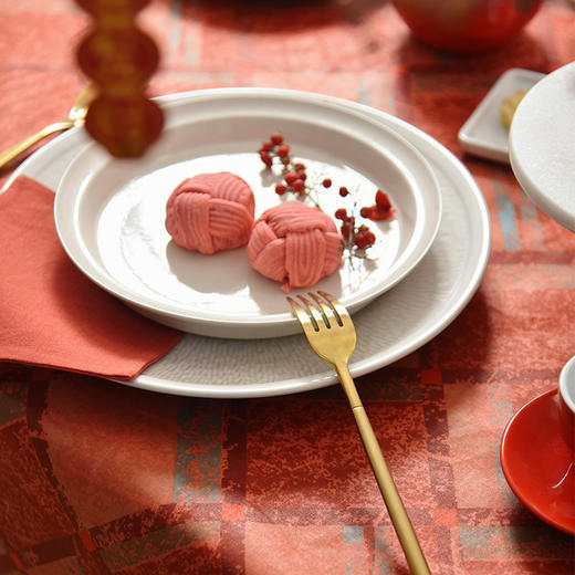 五福临门红色新年方桌布轻奢高级感餐桌客厅氛围感桌布 商品图2