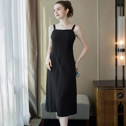奢姿2026年夏季新款大码女装气质简约长裙胖妹妹大方百搭连衣裙9941862026 商品图1