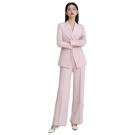 IWY/ 粉色国风主持人西装套装时尚新中式职业装播音年会演讲正装FYCP038 商品图4