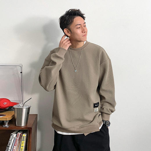 徐太浪红色新年假两件卫衣男春季2024新款潮流百搭宽松打底衫上衣 商品图1