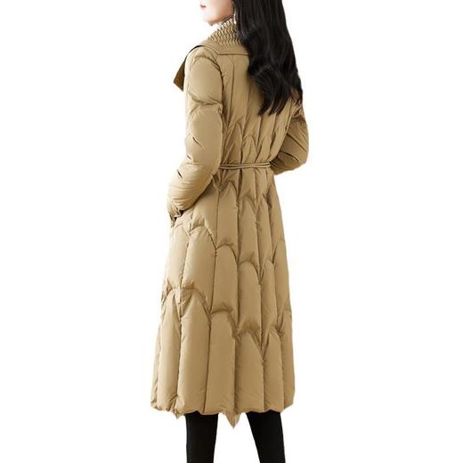 羽绒服女冬季长款过膝2023新款女装洋气时尚收腰修身显瘦保暖外套 商品图4