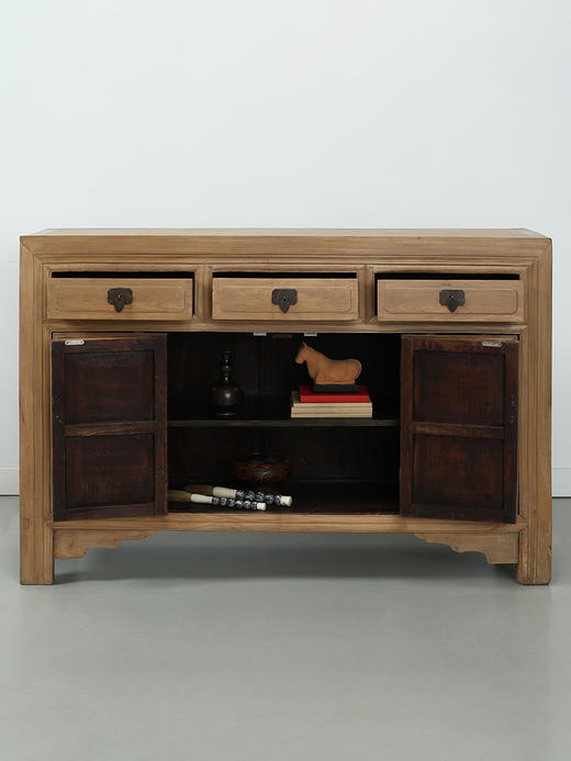 苏式复古明清家具榉木柜客厅餐边柜收纳柜老物件实木家具诧寂风 商品图2