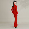 IWY/ 红色西装套装女年会国风主持人正装西服高级感盘扣新中式FYC238+FYP239 商品缩略图3