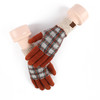 福利款~雀说 新年红分指手套女可触屏防寒毛线五指手套1060 商品缩略图4