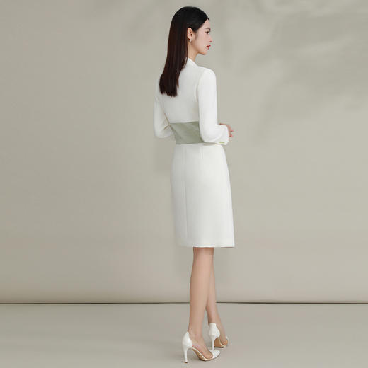 IWY/ 盘扣连衣裙气质修身演讲主持人礼服高级感大气国风西装裙FYQ236 商品图3