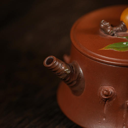 龙德堂陶艺 徐飞制 《雨露枇杷》原矿底槽清 200cc 库存请咨询客服 商品图3