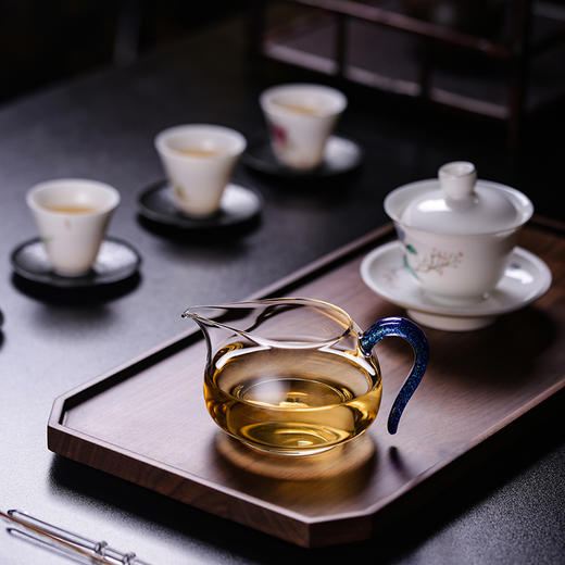 禾器炫彩·淡然茶海 高硼硅公道杯分茶器玻璃匀杯茶具 高端茶器 茶道 商品图7