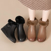 TZF-冬季新款圆头羊毛厚绒短靴子平跟真皮兔毛棉鞋 商品缩略图2