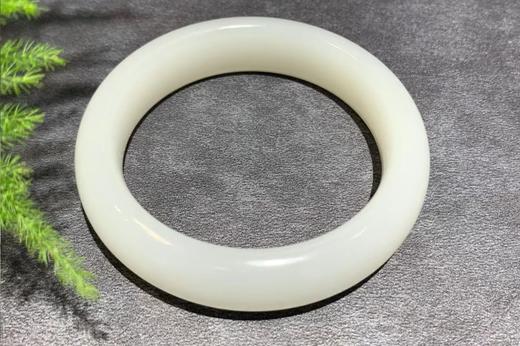 【御珠宫坊】羊脂白玉手镯54mm 商品图7