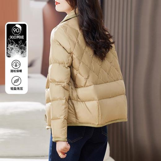 短款羽绒服女冬季2023新款小个子气质时尚洋气轻薄白鸭绒外套 商品图1