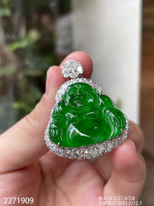 老坑艳绿佛公吊坠【2271909】具体价格微信咨询 商品图5