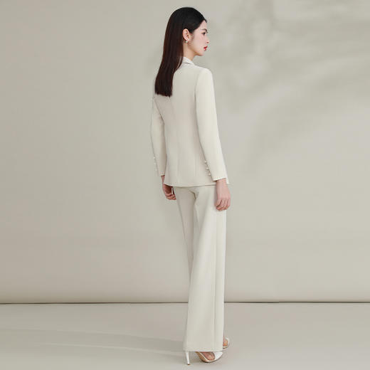 IWY/ 米白色复古新中式套装设计感中国风西装外套阔腿高端主持人FYCP203 商品图3