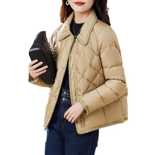 短款羽绒服女冬季2023新款小个子气质时尚洋气轻薄白鸭绒外套 商品图4