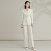 IWY/ 米白色复古新中式套装设计感中国风西装外套阔腿高端主持人FYCP203 商品缩略图1