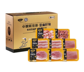 中粮家佳康亚麻籽猪肉礼包498型2900g