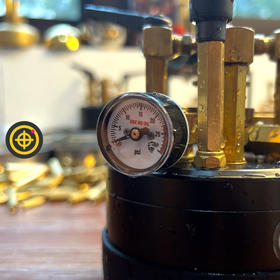 25mm微型压力表气化酒精炉配件30psi 测压表 轴向迷你型压力表