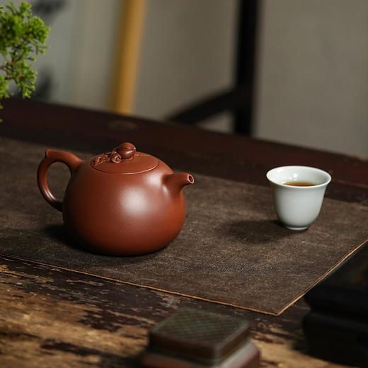 龙德堂陶艺 汤宣武制《桃花源》原矿底槽清 280cc 库存请咨询客服 商品图3