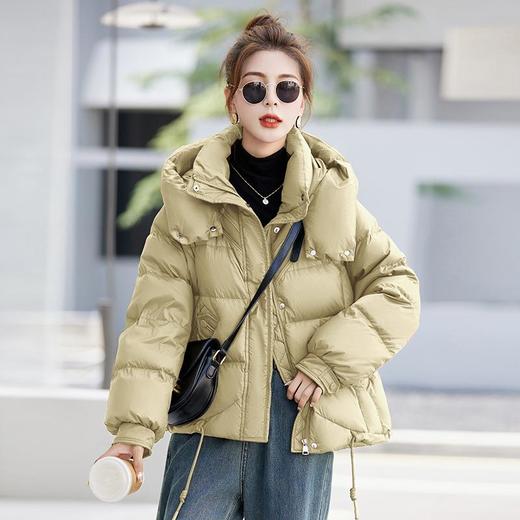 短版羽绒衣女冬季2023新款小个子气质洋派时尚设计感加厚连帽外套 商品图1