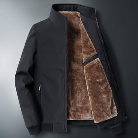 秋冬季新款，爸爸装男士夹克中老年50-60-70岁休闲宽松加绒加厚外套QS-LYX1819