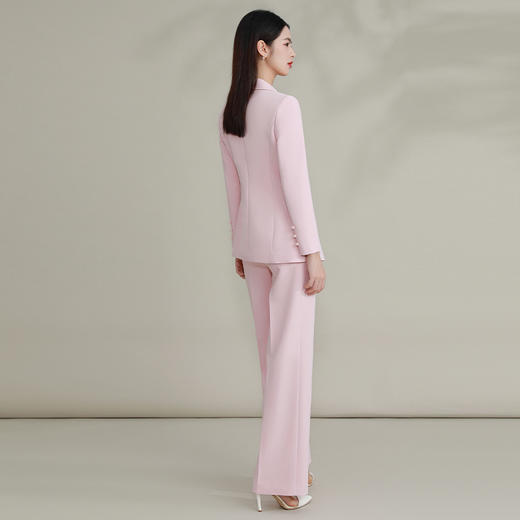 IWY/ 粉色国风主持人西装套装时尚新中式职业装播音年会演讲正装FYCP038 商品图3