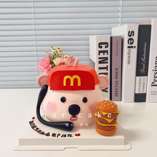 麦当劳金拱门小海狸loopy卡通蛋糕-低糖处理无添加 商品图0