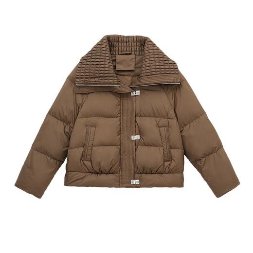 羽绒服女秋冬季2023新款时尚今年小香风气质显瘦泡芙感短款外套 商品图4