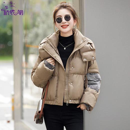 加厚短版羽绒衣女冬2023年新款小个子香风洋派时尚设计感连帽外套 商品图1