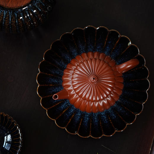 龙德堂陶艺 《菊花三弄》 星月天目茶器 (库存咨询客服) 商品图3