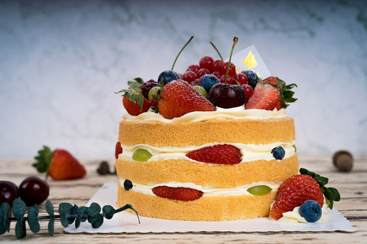 原味浆果裸蛋糕
