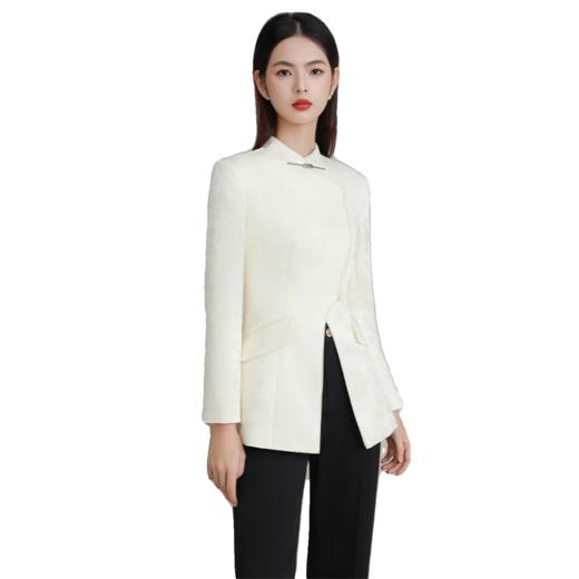 IWY/ 新款设计感新中式套装慵懒阔腿裤西装上衣国风宴会主持人FYC233+FYP232 商品图4