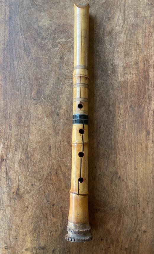 竹根髹红漆尺八，顺丰包邮 商品图3