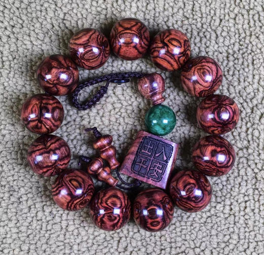 出入平安°海黄鬼脸手串1.8*13 商品图0