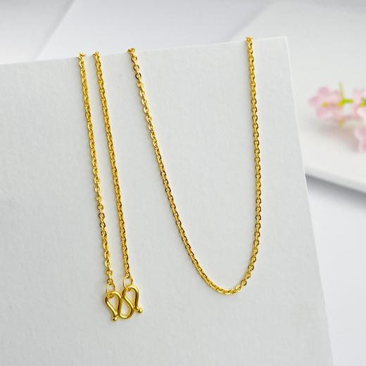 【限时克减150元】足金999.9 O字链/闪O链项链(XL00008-07)补差价）预售产品下单后不退款不退货不换货不补差价 商品图1